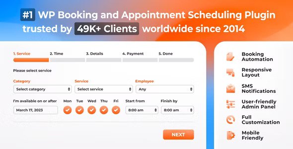 Bookly PRO v8.6 – Appointment Booking Software + Addons Nulled